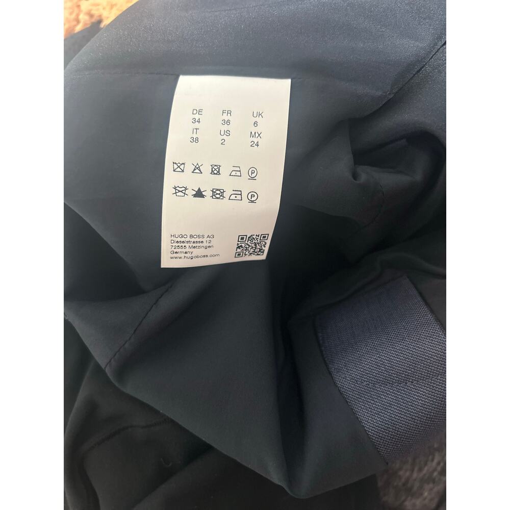 NWT Hugo Boss Dasoni midi dress navy blue size 2 - Picture 5 of 6